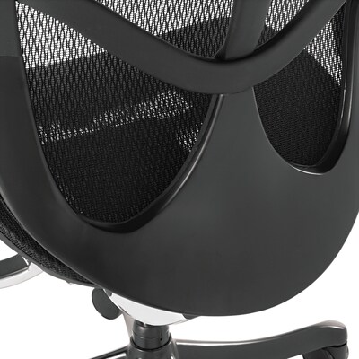 Alera® EQ Series Width Adjustable Arm Ergonomic Mesh Computer and Desk Chair, Black (ALEEQA42ME10B)
