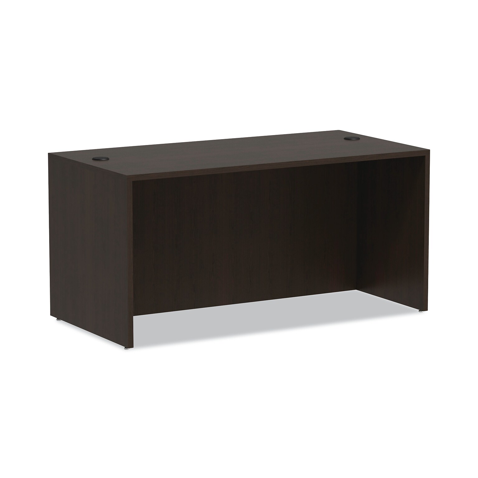 Alera Valencia Series Straight Front Desk Shell, 59 1/8w X 29 1/2d X 29 1/2h, Espresso