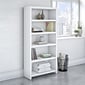 Bush Business Furniture Echo 5 Shelf Bookcase, Pure White (KI60104-03)