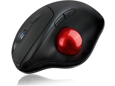 Adesso iMouse T30 Wireless Optical Mouse, Black/Red (iMouseT30)