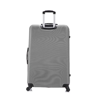 InUSA Royal 28" Hardside Suitcase, 4-Wheeled Spinner, TSA Checkpoint Friendly, Silver (IUROY00L-SIL)