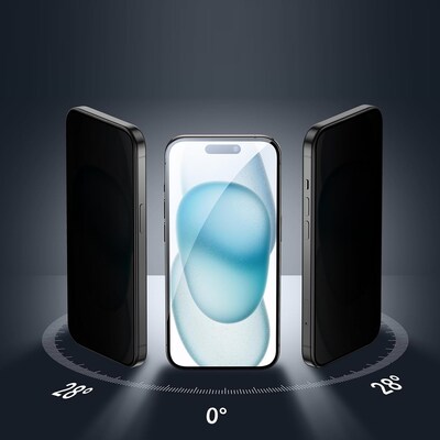 SaharaCase ZeroDamage Anti-Glare Tempered Glass Privacy Filter & Screen Protector for iPhone 17 Pro Max (ZD00183)