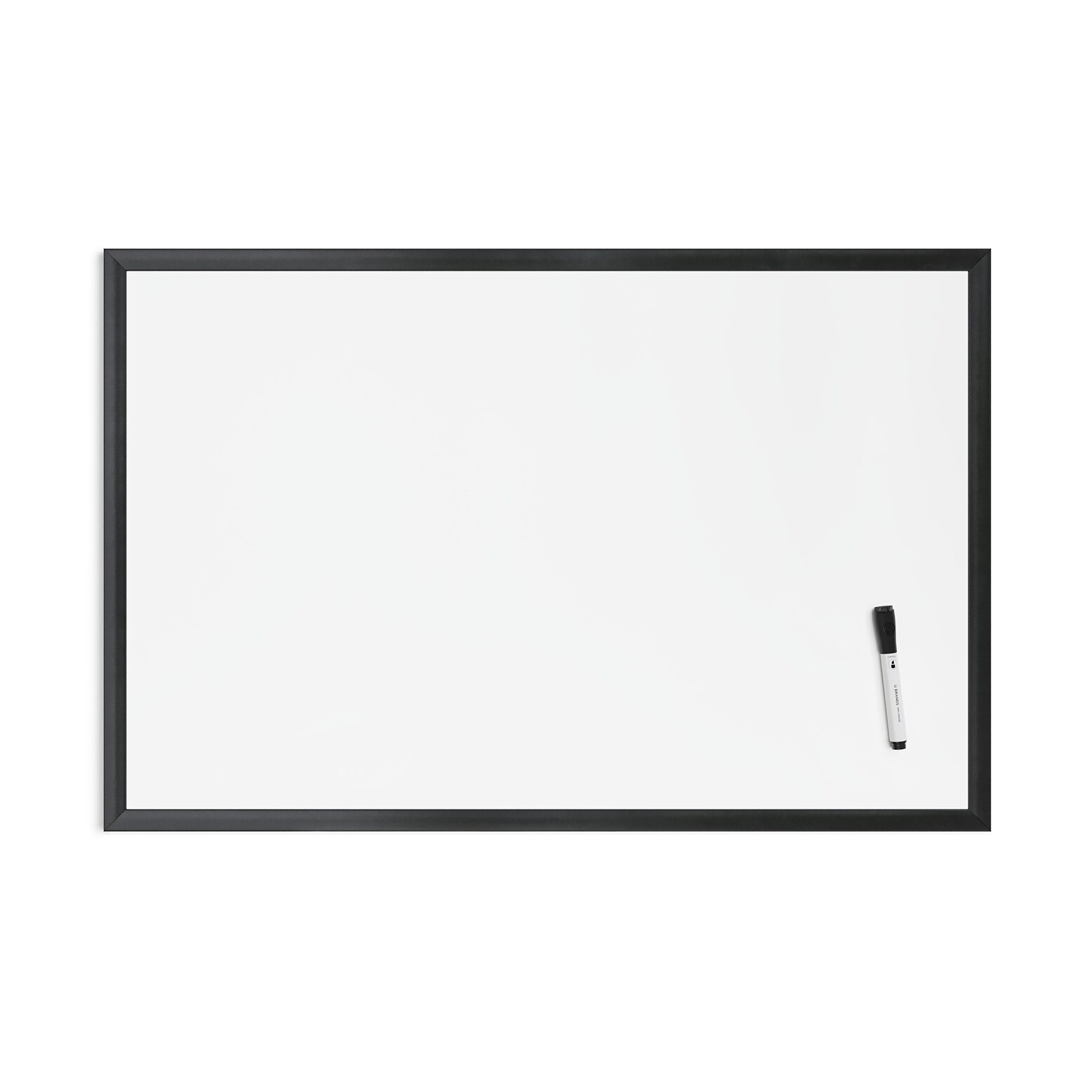 U Brands Steel Dry-Erase Whiteboard, Wood Frame, 2 x 3 (311U00-01)