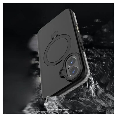 SaharaCase Oasis MagSafe Rugged Case for iPhone 16 Plus, Shock Absorbing, Scorpion Black (CP00666)