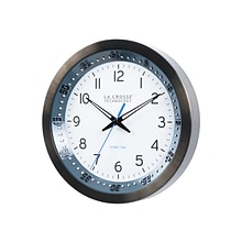 La Crosse Technology Atomic Wall Clock, Metal, 10 (404-54667)