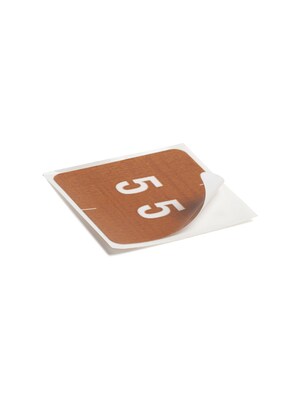 Smead DCC Labels File Folder Label, 5, Brown, 250 Labels/Pack (67425)