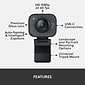 Logitech StreamCam Plus Webcam, Black (960-001280)