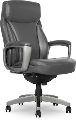 La-Z-Boy Leather Executive Chair, Gray (51446)