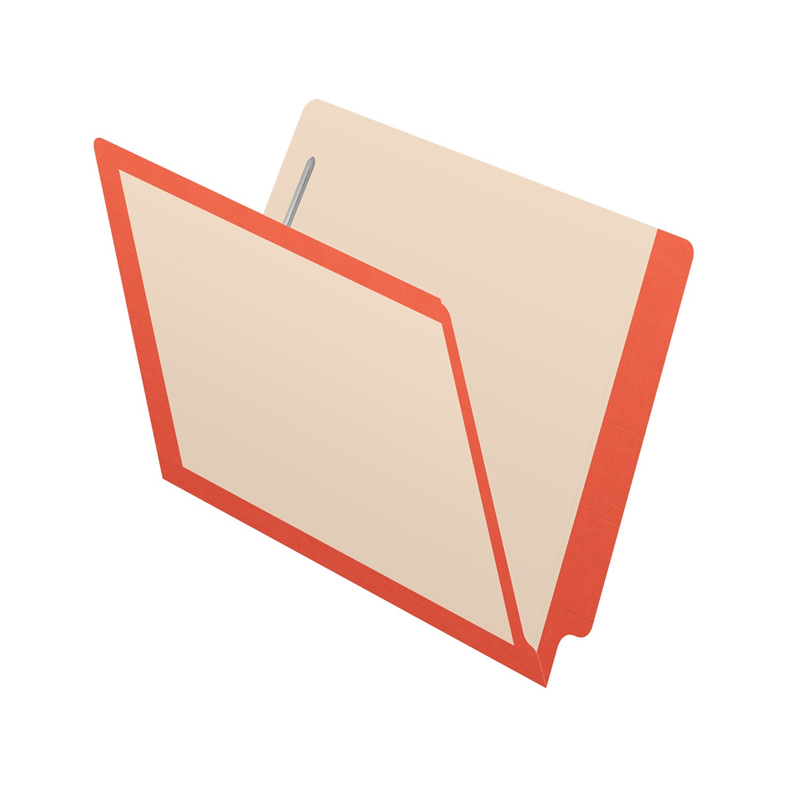 Medical Arts Press Reinforced End Tab File Folder, Straight-Cut, Letter Size, Manila/Orange, 50/Box (S-09473-ORG)