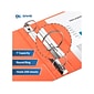Davis Group Easyview Premium 1" 3-Ring View Binders, Orange, 6/Pack (8411-19-06)