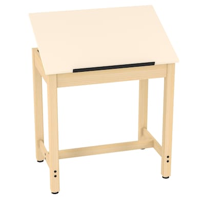 SHAIN Drafting Table, 36"H x 36"W x 24"D, Solid Maple (DT-9A37)