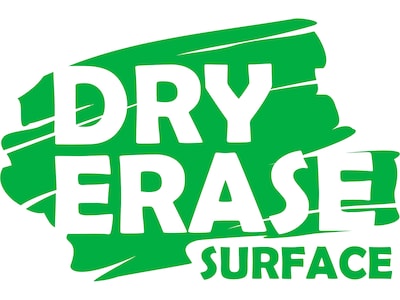 Correll Deluxe 48"W x 24"D Adjustable Foldable Training Room Table, Dry-Erase Markerboard, With Wheels, Frosty White/Black