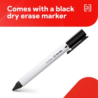 TRU RED™ Melamine Dry Erase Board, Gray Frame, 8' x 4' (TR59351)