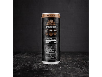 Death Wish Coffee Co. Mocha Latte Cold Brew Coffee Can, Medium Roast, 11 fl. oz., 12/Carton (LRMCLA12)