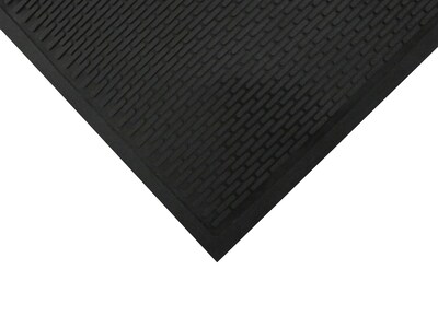 M + A Matting SuperScrape Commercial Scraper Entrance Floor Mat, 4 x 8, Black (5555048100)