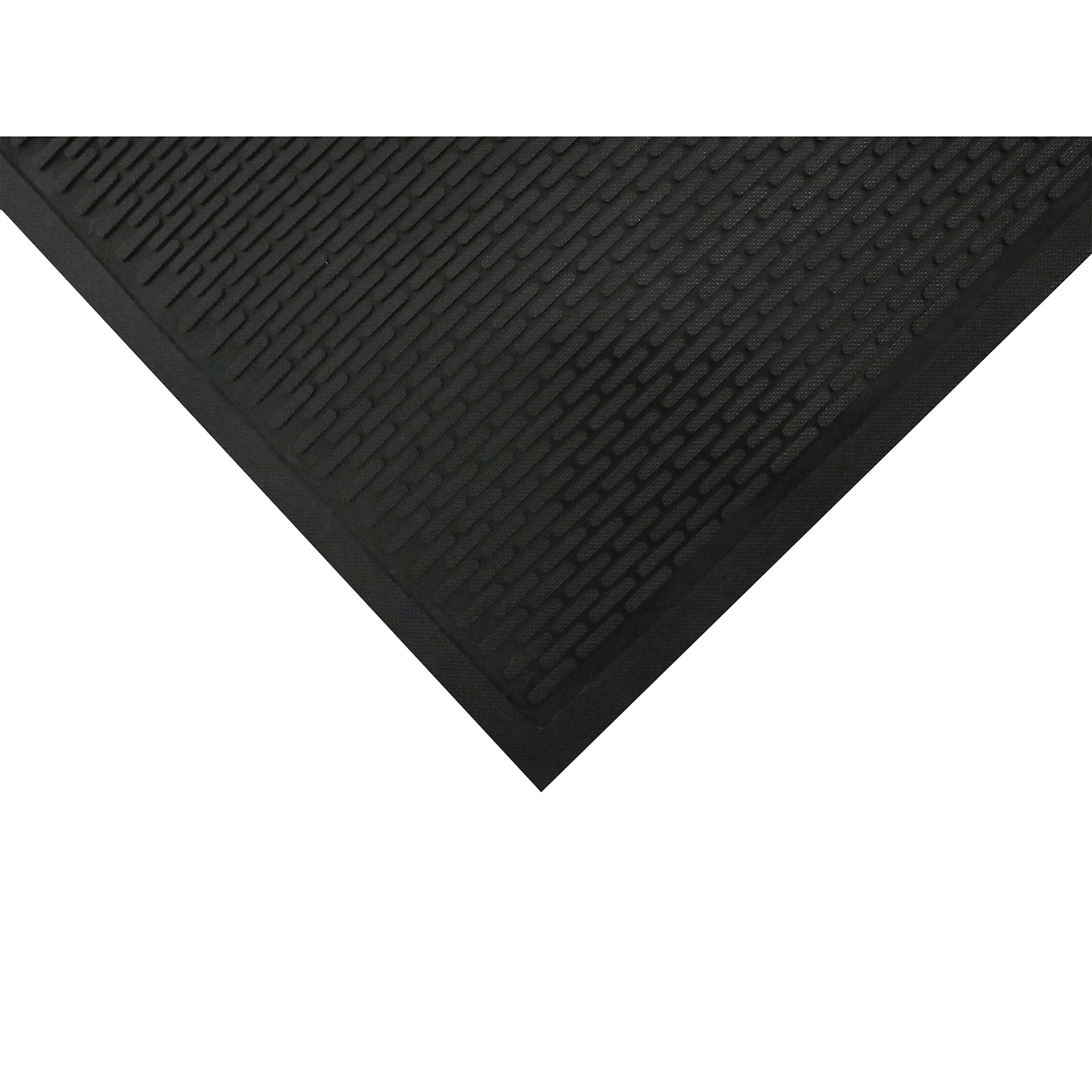 M + A Matting SuperScrape Commercial Scraper Entrance Floor Mat, 4 x 8, Black (5555048100)