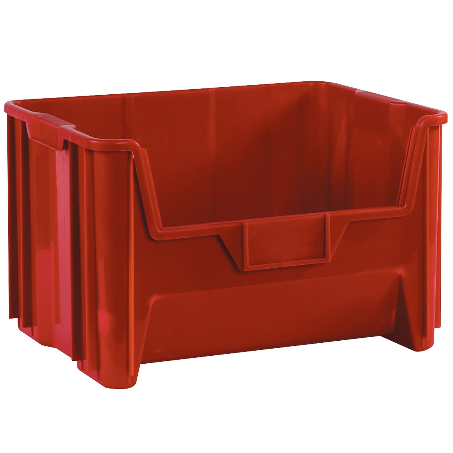 Quill Brand® 65.37 Qt. Stackable Storage Bin, Red, 3/Case (BING111)