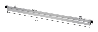 AdirOffice Hanging Clamp Document Holder, 24, Horizontal, Silver Aluminum, 12/Pack (ADI6026--2)