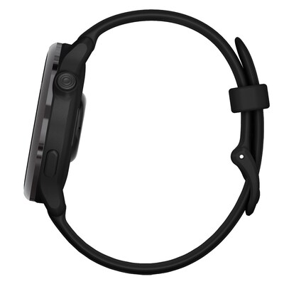 Garmin vívoactive 6 Fitness-Tracking AMOLED Smartwatch with Silicone Band, Slate Black (010-02985-00)