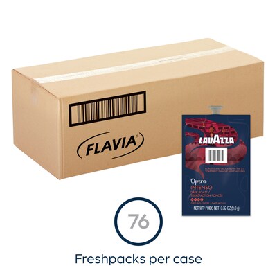 Lavazza Opera Intenso Coffee Flavia Freshpacks, Dark Roast, 76/Carton (MDR01041)