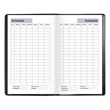 2024-2025 AT-A-GLANCE DayMinder 3.5 x 6 Academic Weekly Planner, Black (AY48-00-25)