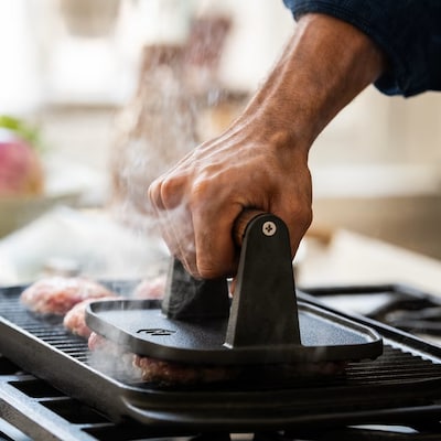 Cast Iron Grill Press