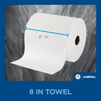 enmotion Recycled Recycled Hardwound Paper Towels, 1-ply, 700 ft./Roll, 6 Rolls/Carton (89430)