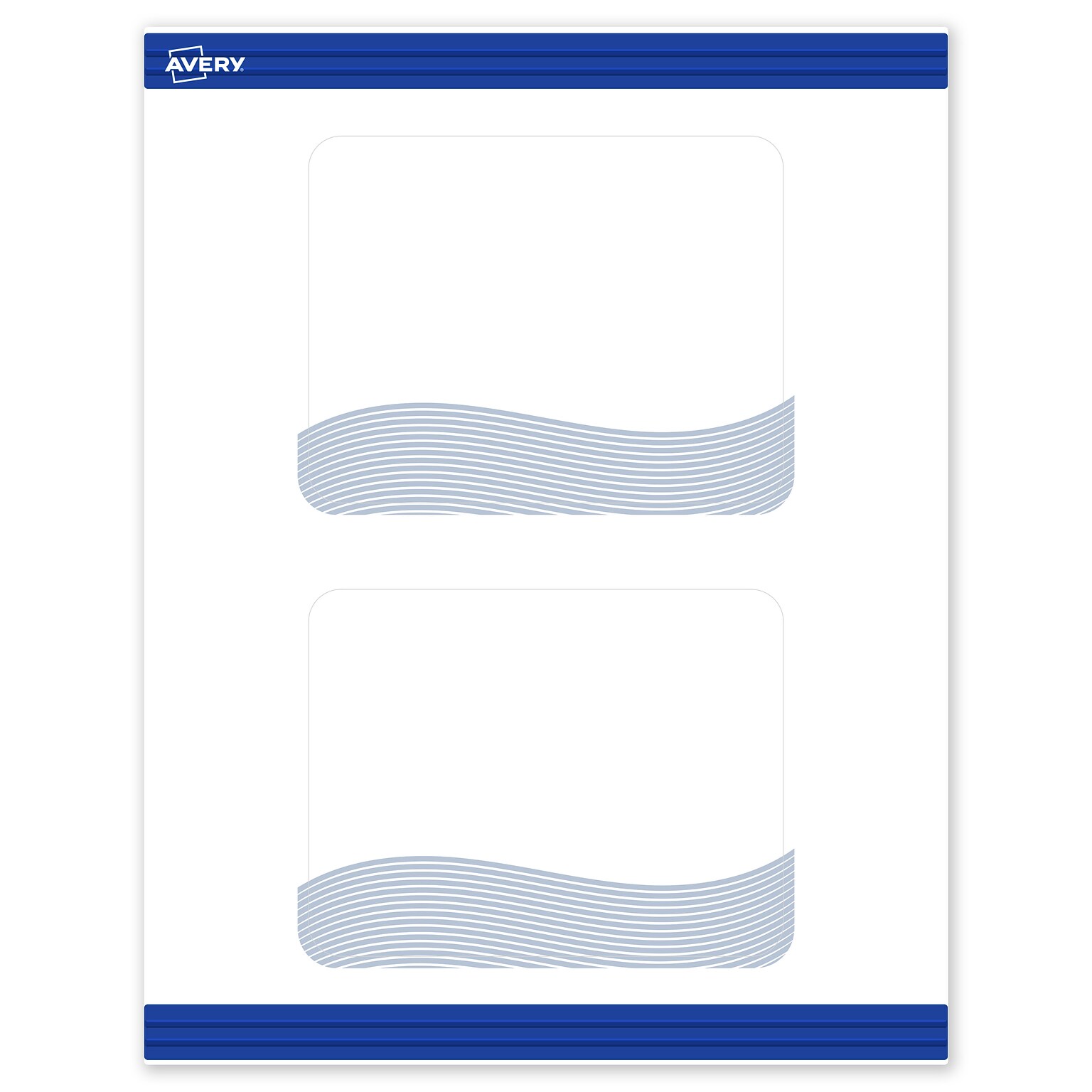 Avery Colorful Design Matte Blank Card, White, 20/Pack (S00-EV7)