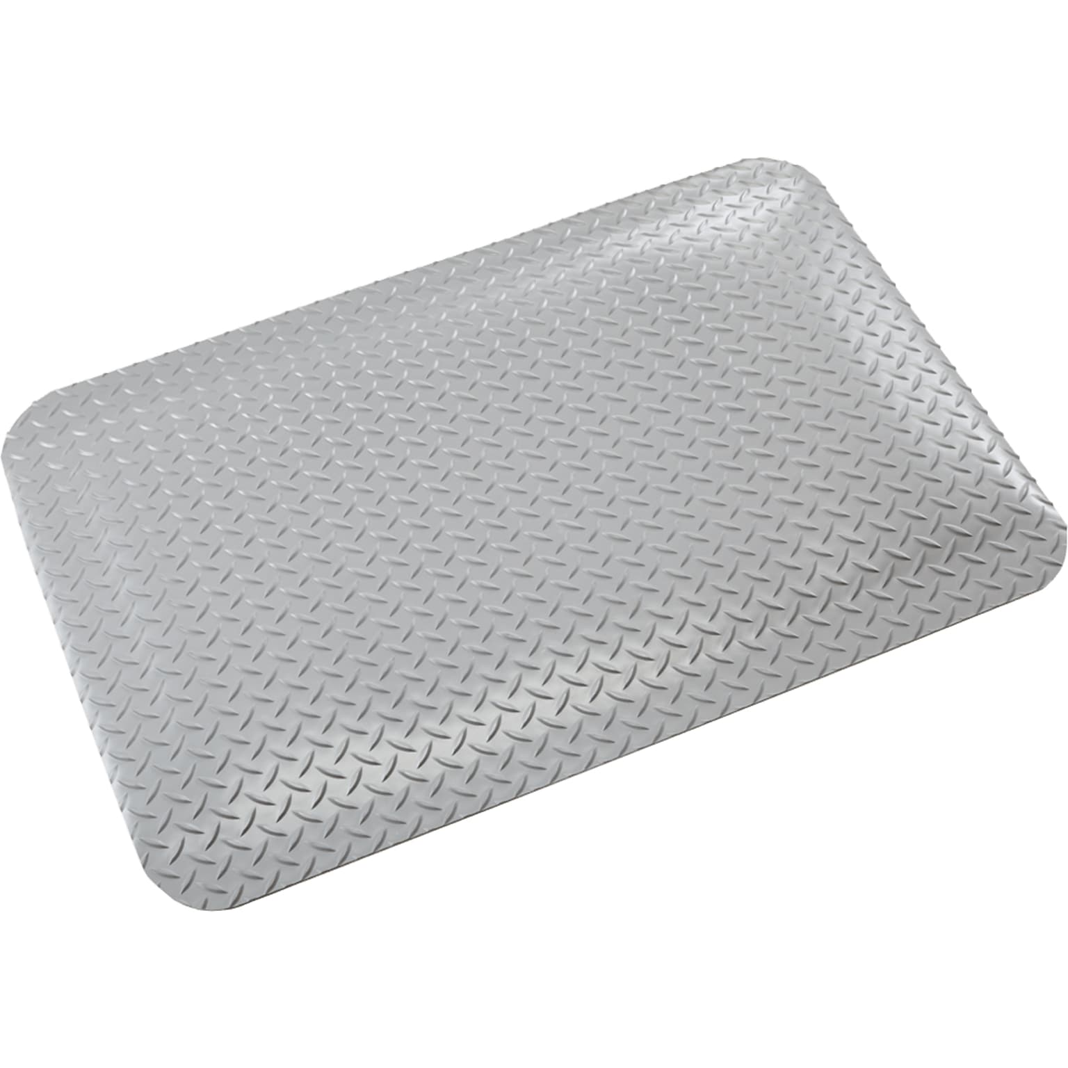 Crown Mats Workers-Delight Deck Plate Supreme Anti-Fatigue Mat, 24 x 36, Gray (WD 1223GY)