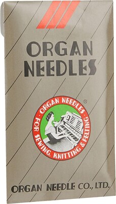 Organ Needles Embroidery Machine Needles, 100 Piece, 75/11 Size (SAEMB7511)