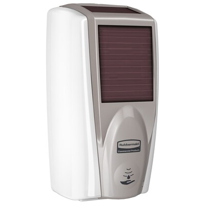 Rubbermaid AutoFoam Automatic Wall Mounted Hand Soap Dispenser, White/Gray Pearl (1980828)