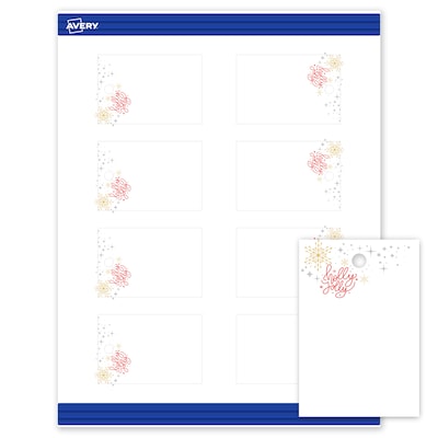 Avery  3 Blank Price & Merchandise Tags, White, 80/Carton (S00-FHE-PRMWT10)