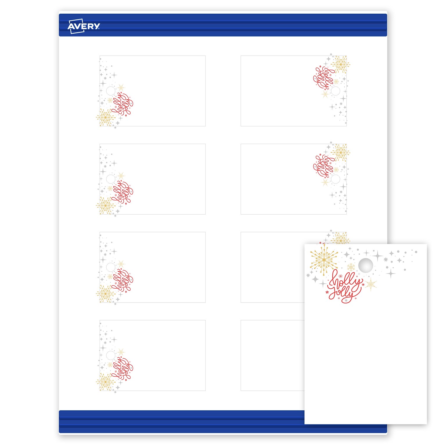 Avery  3 Blank Price & Merchandise Tags, White, 80/Carton (S00-FHE-PRMWT10)