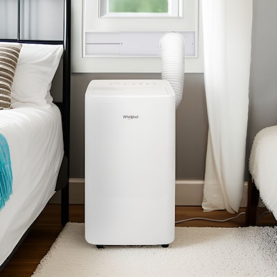 Whirlpool 115-Volt 12,000 BTU (8,300 BTU DOE) Portable Air Conditioner with Remote, White (WHNP121AW)