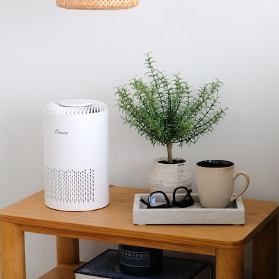 Crane True HEPA Tabletop Air Purifier, 150 sq. ft., White (EE-5061)