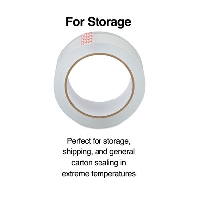 Moving and Storage Packing Tape, 1.88" x 54.6 Yds, Clear, 6/Pack (ST-A26-6CR)