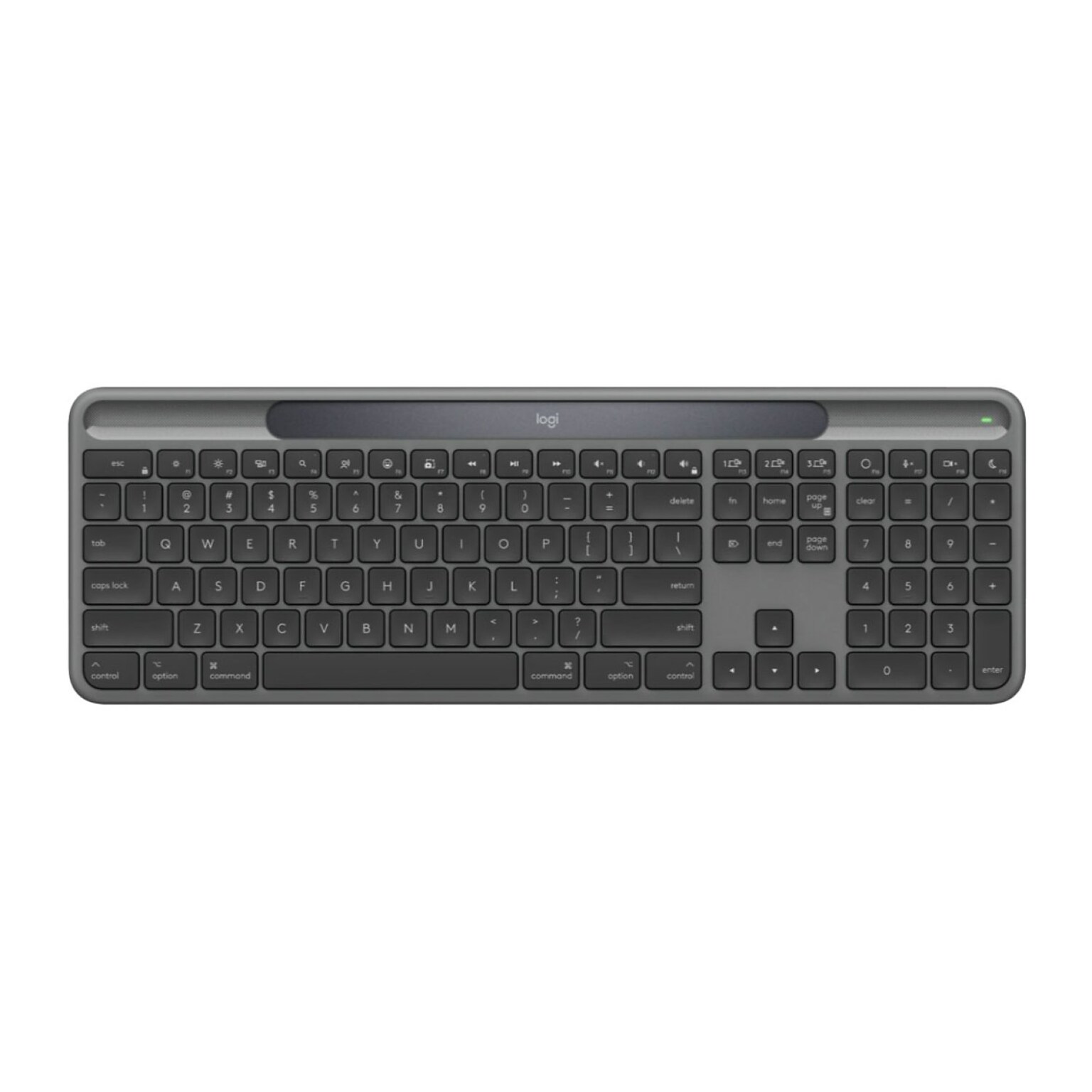 Logitech Signature Slim Solar+ Wireless Keyboard for Mac, Graphite (920-013786)