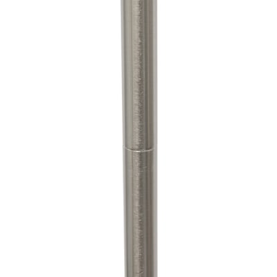 Creekwood Home Vista 57" Contemporary Classic Brushed Nickel Floor Lamp, White Shade (CWF-3005-WH)