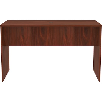 Lorell Essentials Series 72"W Office Desk, Dark Brown (LLR69661)