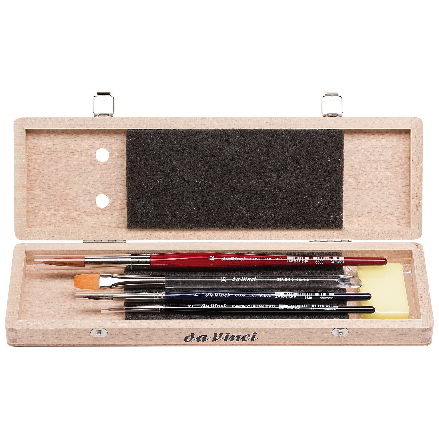 da Vinci Watercolor Synthetic Bristle, Assorted Brushes, 5/Pack (DVXVA52600)