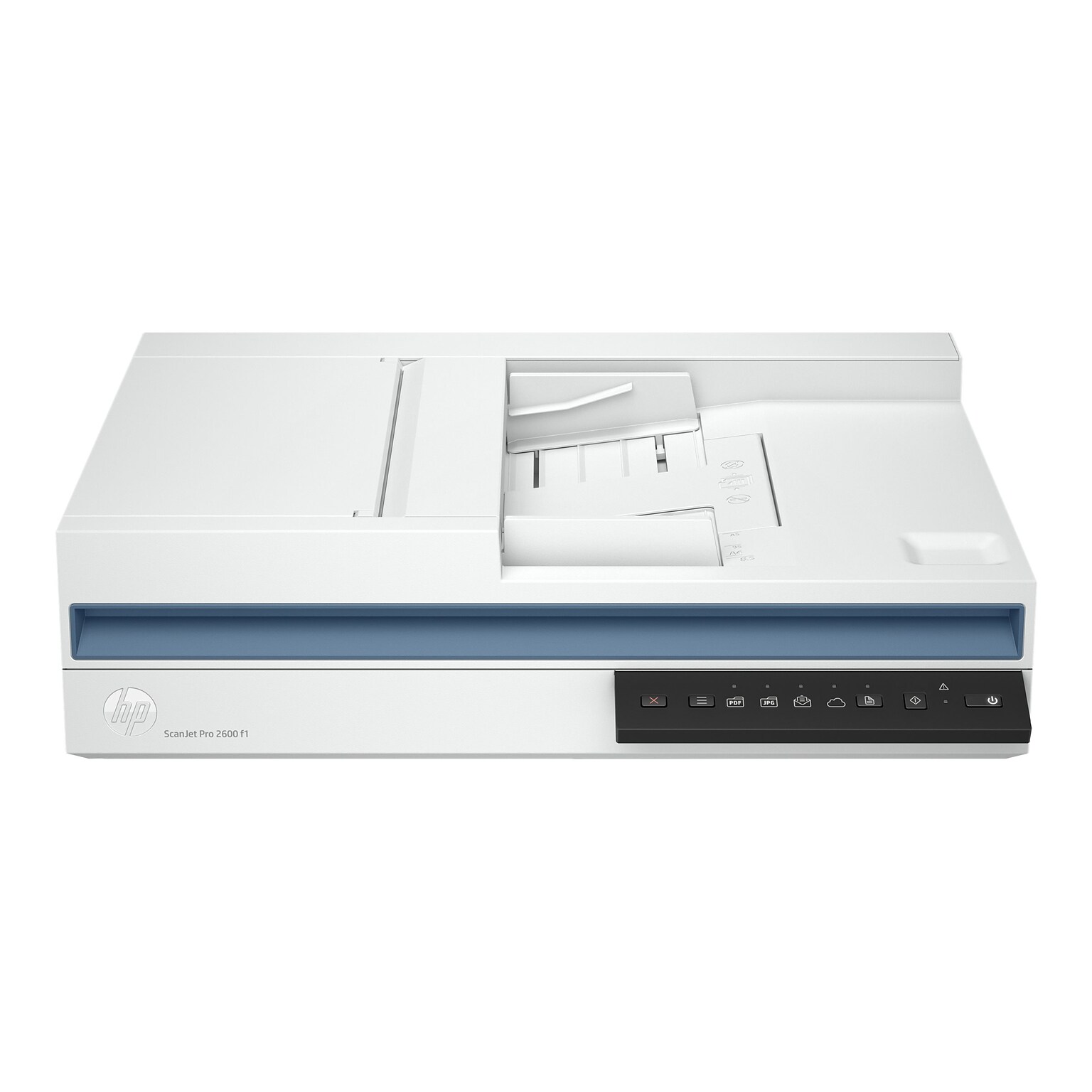 HP ScanJet Pro 2600 f1 Duplex Flatbed Document Scanner, White (20G05A#201)