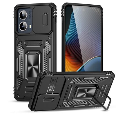 SaharaCase Raider Phone Case for Motorola Edge, Shock Absorbing, Scorpion Black (CP00618)