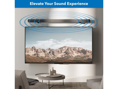 Mount-It! No-Stud Soundbar Wall Mount, Black (MI-SB60)