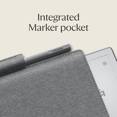 reMarkable Polymer Weave 10.3 Folio for reMarkable 2 Tablet and Marker/Marker Plus, Gray (RM310)