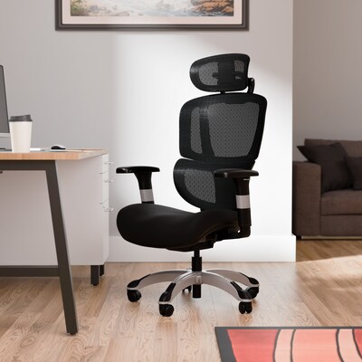 Staples Hyken Pro Ergonomic Mesh Swivel Task Chair, Black (ST63228)