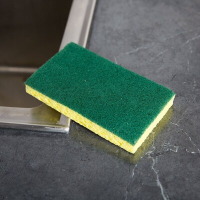 Scotch-Brite Sponge with Scrubber, Green/Yellow (74)