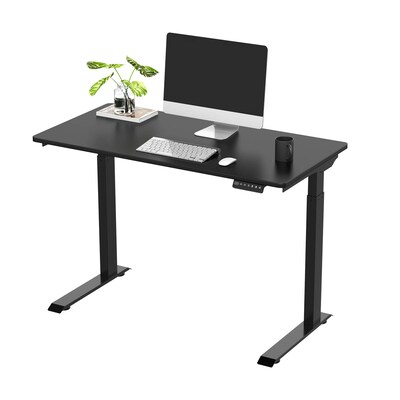FlexiSpot Vici 48W Electric Rectangular Adjustable Standing Desk, Black (E9B-4824)