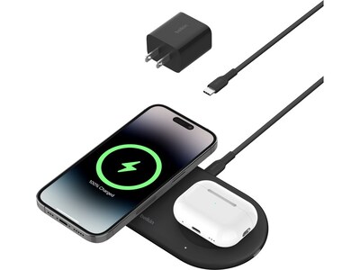 Belkin BoostCharge Pro Magnetic Wireless Charging Pad, 5 ft., Black (WIZ021TTBK)