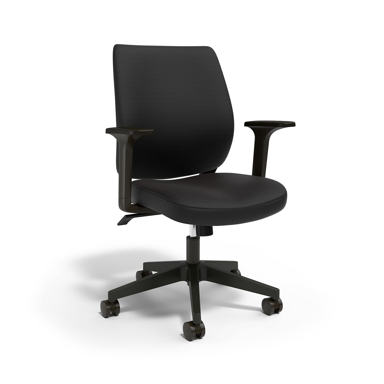 Union & Scale™ Essentials™ Ergonomic Fabric Task Chair, Black (UN59380)