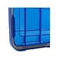 Iris WeatherPro 74 Qt. Latch Lid Storage Bin, Clear/Blue (500204)
